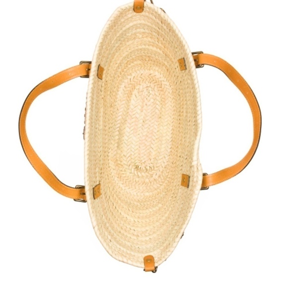 NWT PRATESI Made In Italy Straw And Leather Tote With Detachable Strap new W… - Picture 3 of 6